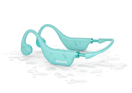 Philips TAK4607GR/00 Cuffie senza fili con ganci auricolari Bluetooth Musica Verde