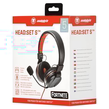 Snakebyte Head:Set S Auriculares Alámbrico Diadema Juego Negro, Rojo