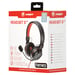 Snakebyte Head:Set S Auriculares Alámbrico Diadema Juego Negro, Rojo