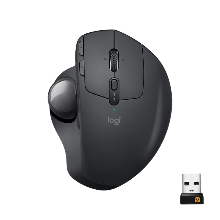 Logitech MX Ergo souris Bureau Droitier RF sans fil + Bluetooth Trackball 440 DPI - Neuf