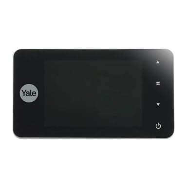 Mirilla digital YALE DDV4500 Pantalla LCD 4 pulgadas Grabador Ángulo 105° Para puertas 38-110 mm Negro/plata