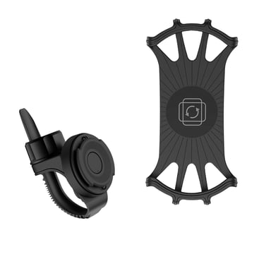 Tellur BPH100 support de téléphone amovible pour vélo 4''-6.5'', noir