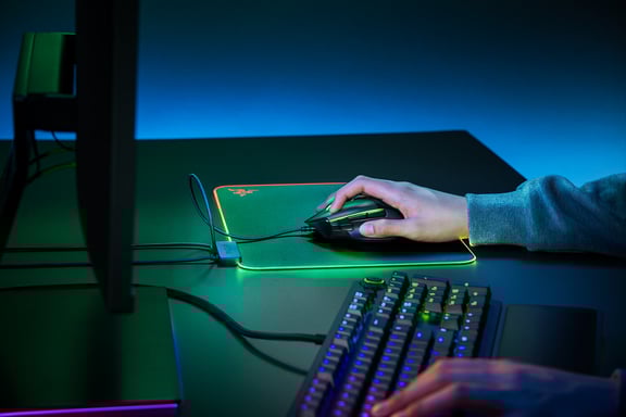 Razer Firefly V2 Alfombrilla de ratón para juegos Negro