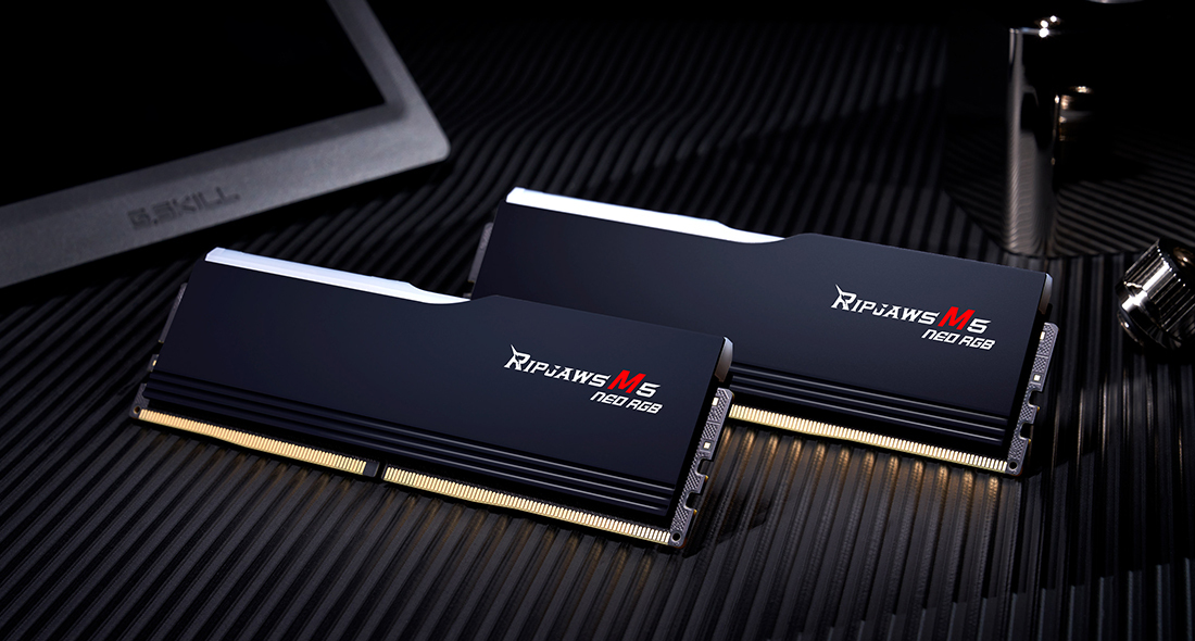 G.Skill Ripjaws M5 Neo RGB 2 x DDR5 6000 MHz CL28 - vue 5
