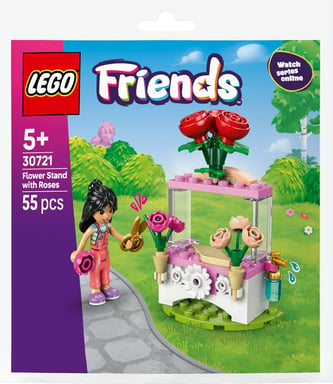 LEGO Friends Banco dei Fiori con Rose - Gioco di Costruzione 55 Pezzi per Bambini a partire da 5 Anni