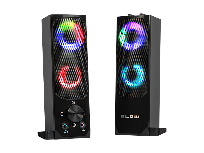 Blow Haut-parleurs dordinateur 2.0 soundbar MS-28 LED RGB backlight