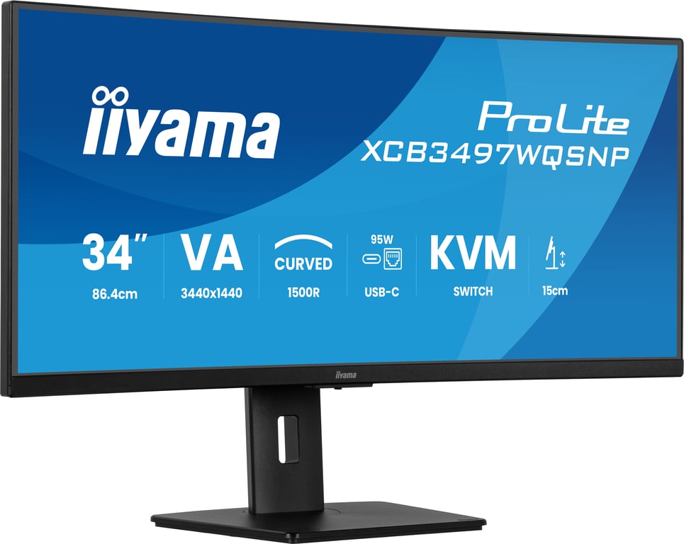 iiyama 34 LED ProLite XCB3497WQSNP B1 - vue 4