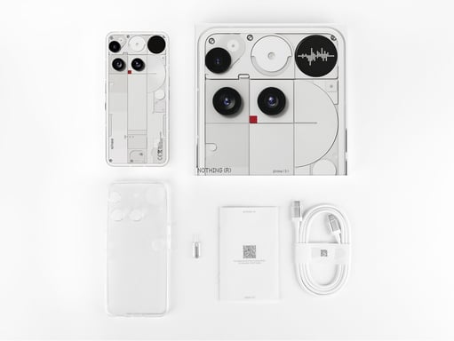 Nothing Phone (3) 5G 512 Go, Blanc