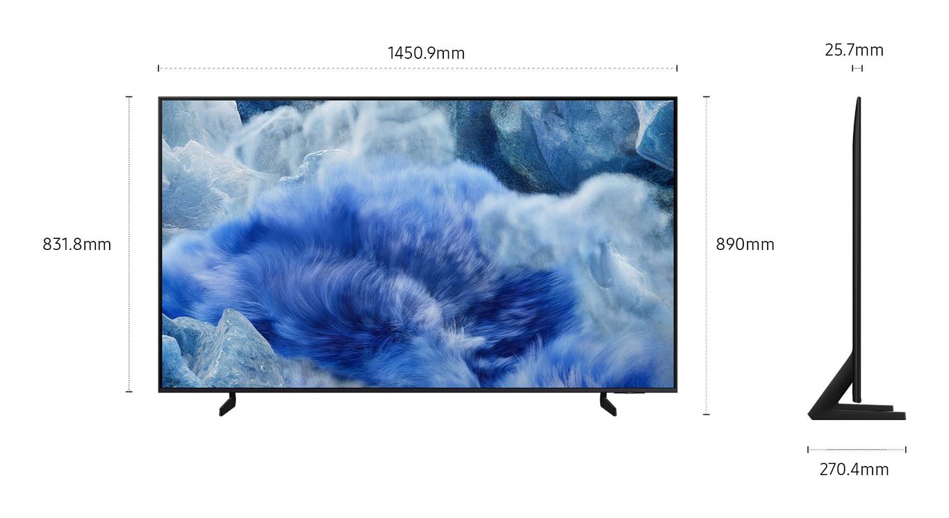 Samsung QE75Q8FAAUXZT Smart TV QLED 75 4K Ultra HD Grigio con Processore Q4 AI - vue 4