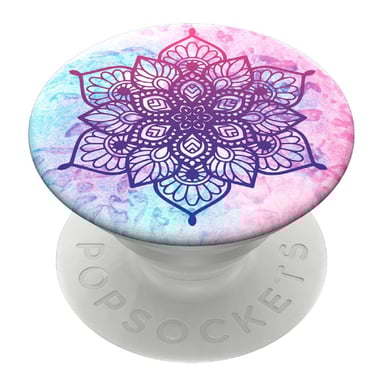 PopSockets PopGrip Rainbow Nirvana para Smartphone, Anillo y Soporte Universal Blanco