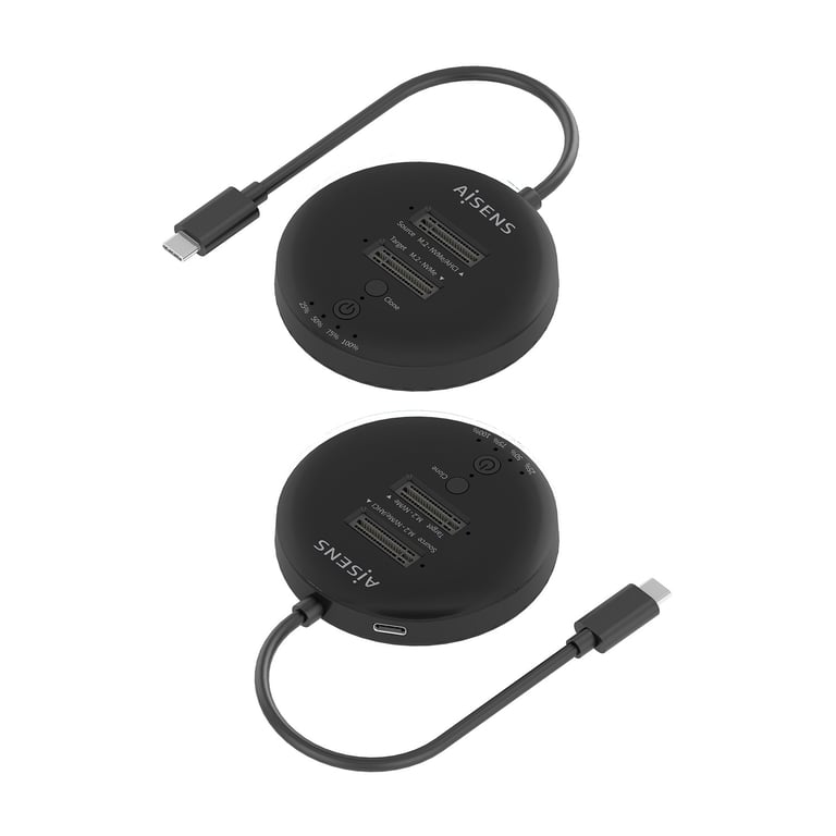 AISENS ASDS 2M2N05 BK Station d'accueil de disques de stockage USB 3.2 Gen 2 3.1 Gen 2 Type C Neuf - vue 3
