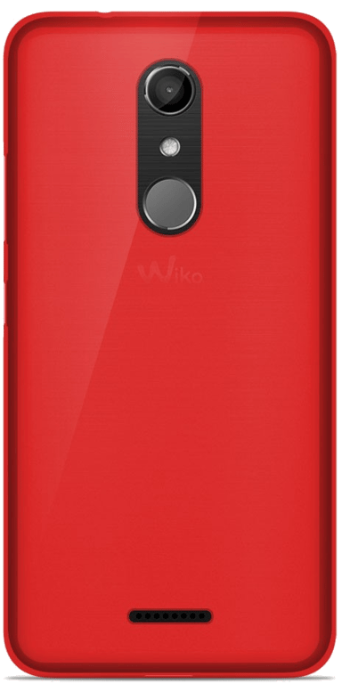 Coque silicone unie compatible Givré Rouge Wiko U Pulse