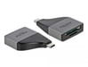 Lettore di schede DeLOCK USB Type-C per schede di memoria SD / MMC + Micro SD - compatto
