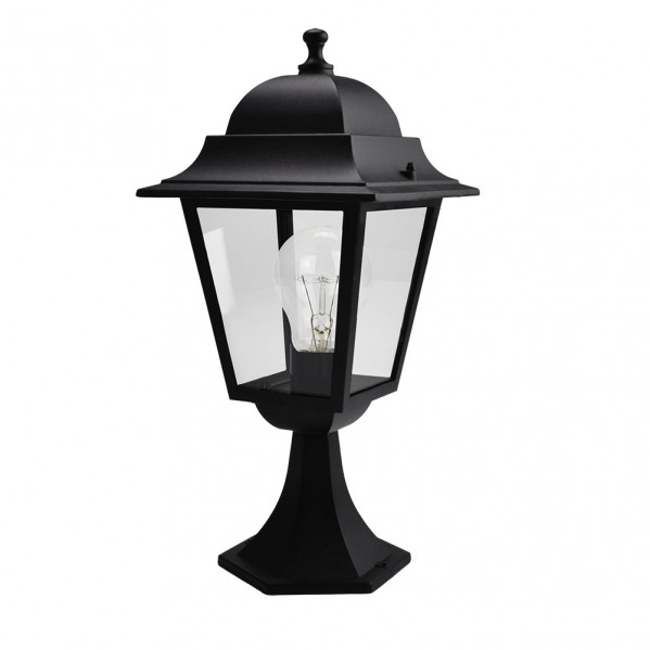 Fabrilamp Applique murale extérieure Spica Alumine Noir IP44 46 x 21,5 x 21,5 cm