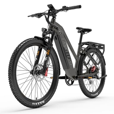 VéLo Électrique LANKELEISI MX600PRO | Vitesse Max 40 km/h | Autonomie 150 km | Moteur 500W | Batterie 48V 20Ah | Pneus 27.5 Pouces | Noir Gris