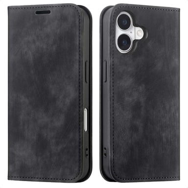 imoshion Étui de téléphone portefeuille Slim pour Apple iPhone 16 - Noir