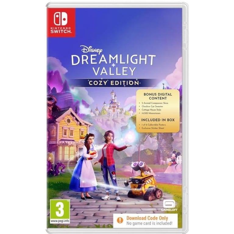 Disney Dreamlight Valley Cozy Edition - Jeu Nintendo Switch (Code In A Box) - Neuf