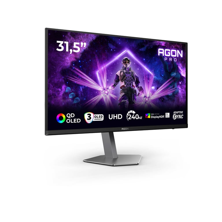 AOC 31.5 QD OLED AGON PRO AG326UZD2 - vue 4