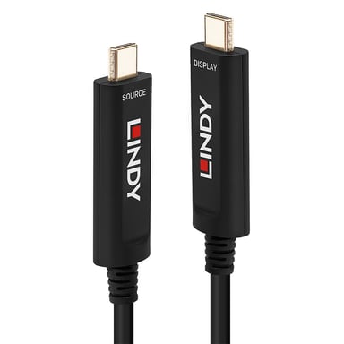 Lindy 38503 câble USB 15 m USB C Noir