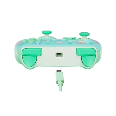 PowerA Enhanced Gamepad USB cablato blu, verde, turchese per Nintendo Switch