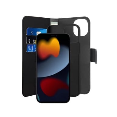 PURO IPC1354BOOKC3BLK funda para teléfono móvil 13,7 cm (5.4'') Funda cartera Negro