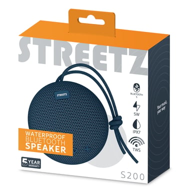 Altoparlante Bluetooth impermeabile da 5W - Blu