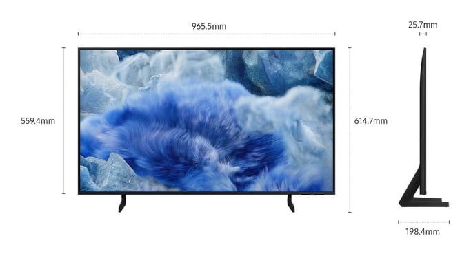 Samsung QE43Q8FAAUXZT TV 109,2 cm (43'') 4K Ultra HD Smart TV Wifi Grigio