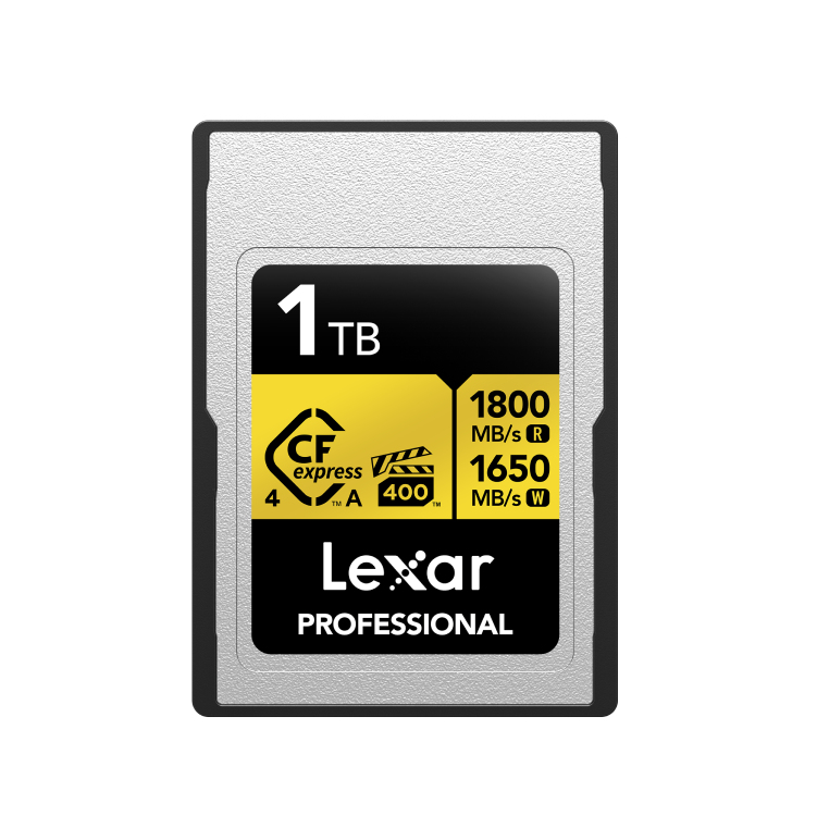 LEXAR Carte CFexpress PRO Type A Gold 4.0 Series 1TB R1800W1650MB/ VPG400 Neuf