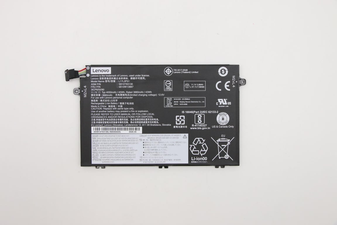 Lenovo 5B10W13887 composant de laptop supplémentaire Batterie Neuf