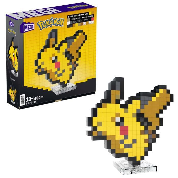 -Pokémon-Pikachu-Coffret de construction rétro 400 pieces -  Pokémon - HTH74 - Neuf