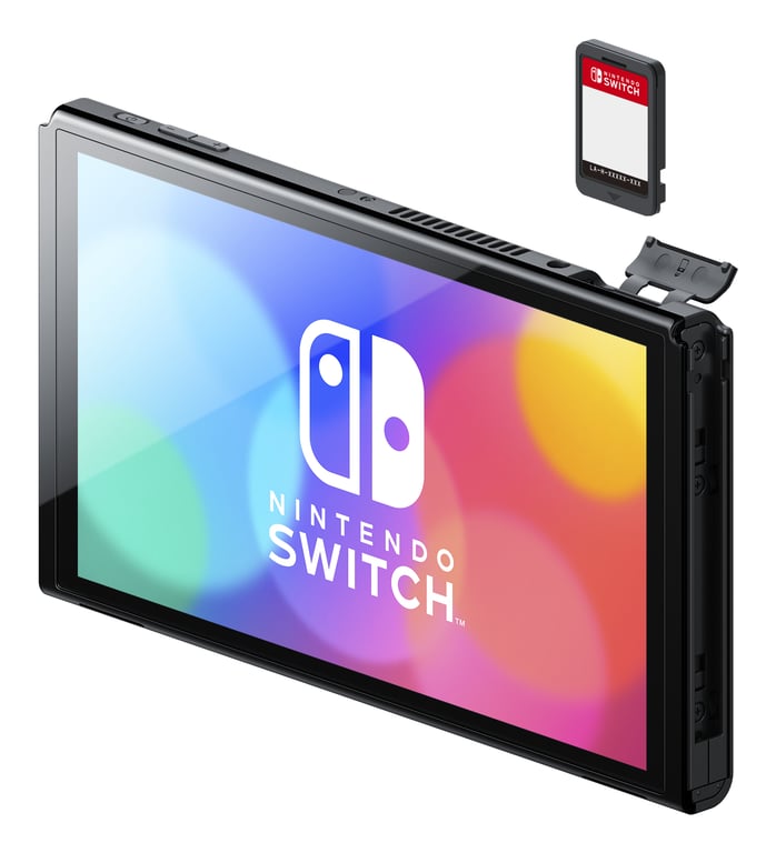 Switch (OLED) Néon 64 Go - Console de jeux portables 17,8 cm (7 ) Écran tactile Wifi, Bleu, Rouge - Excellent état