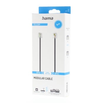 Hama 00201138 cavo telefonico 6 m nero