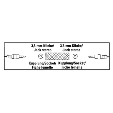 Hama 00205193 cavo con cambio di genere 3,5 mm 3,5 mm Argento
