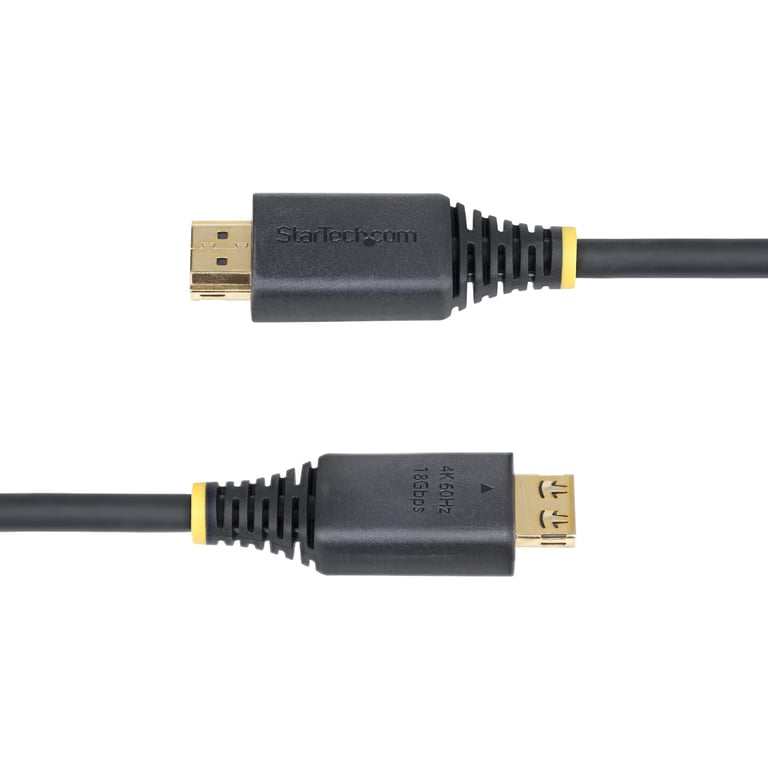 StarTech.com Câble Hdmi Haute Vitesse De 50 Cm Avec Connecteurs À Verrouillage, 4k 60 Hz/1440p 144 Hz, Hdr10/hdcp Noir - vue 4