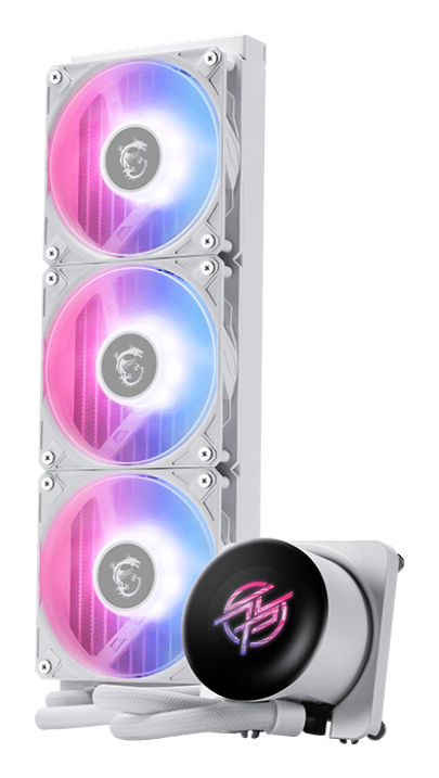 MSI MPG CORELIQUID P13 WHITE système de refroidissement d'ordinateur Processeur Refroidisseur de liquide tout-en-un 12 cm Blanc 1 pièce(s) - Neuf