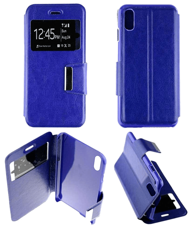 Etui Folio compatible Bleu Apple iPhone X iPhone XS
