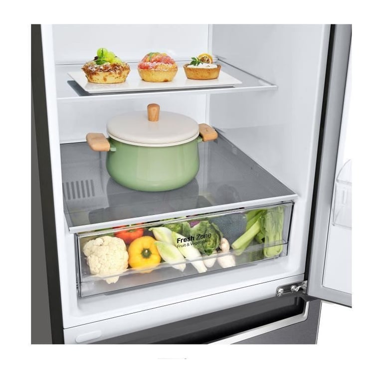 Réfrigérateur combiné 341L Froid Ventilé LG 60cm A++, LG8806098492800 - Neuf