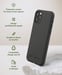 JUST GREEN Funda protectora para iPhone 11 Pro Natura Reciclable Negro