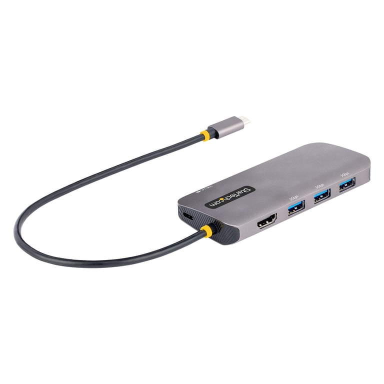StarTech.com Adaptateur Multiport USB C HDMI 4K60Hz Hub USB A 3.2 5Gbps à 3 ports PD PassTrough Dock USB C avec Câble de 30cm Station d'accueil PC Portable USBC MULTIPORT - vue 2