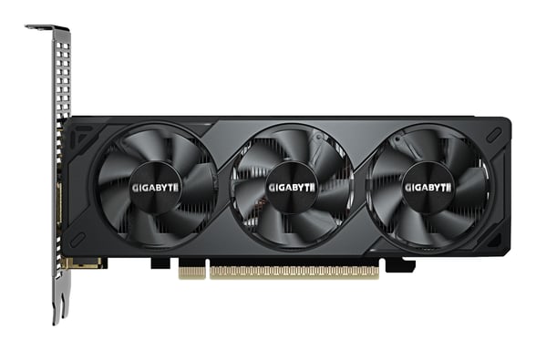 GIGABYTE GeForce RTX 5060 OC Low Profile 8G Tarjeta Gráfica - 8GB GDDR7, 128bit, PCI-E 5.0, 2512 MHz Frecuencia del núcleo, 3 x DisplayPort, 1 x HDMI, GV-N5060OC-8GL