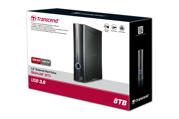Transcend StoreJet 35T3 disque dur externe 8 To 3.5 USB 3.2 Gen 1 3.1 Gen 1 Neuf - vue 3