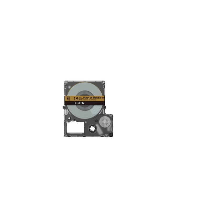 Cartouche d'encre Epson LK 5BKP pour LabelWorks LW C410 et LW C610 Or sur métallique - vue 2