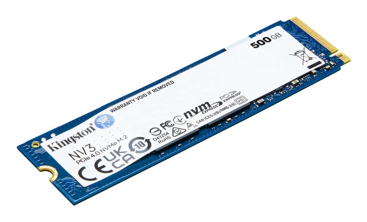Kingston Technology 500G NV3 M.2 2280 NVMe SSD - Neuf