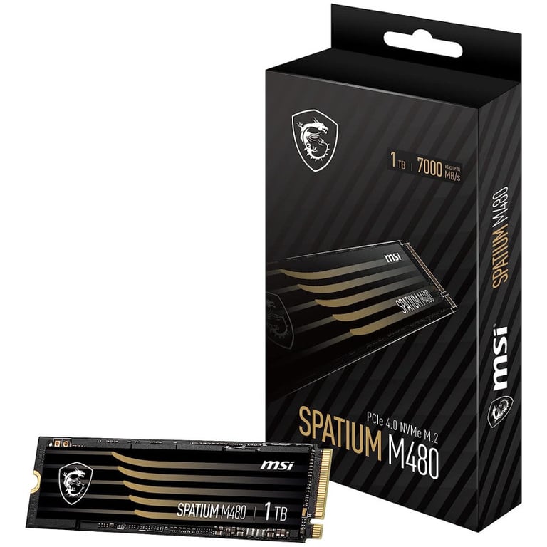 MSI Spatium M480 PRO PCIe 4.0 NVMe .2 1TB PCI Express 4.0 3D NAND Neuf - vue 7