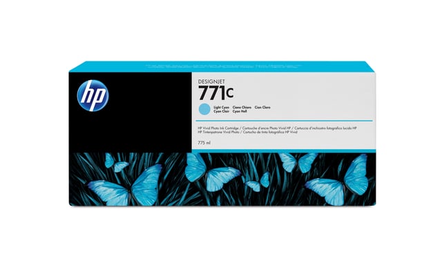 HP 771C - 775 ml - cyan clair - original - cartouche d'encre - pour DesignJet Z6200, Z6600, Z6610, Z6800, Z6810