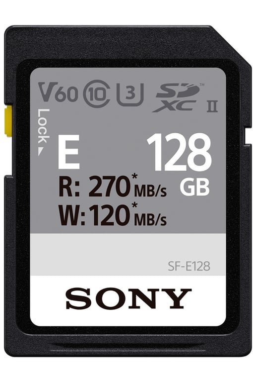 SONY CARTE MEMOIRE SFE128.AE SDXC UHS-II 128GB - Neuf