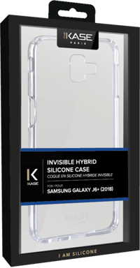 Samsung Galaxy J6+ 2018 Custodia ibrida invisibile, trasparente