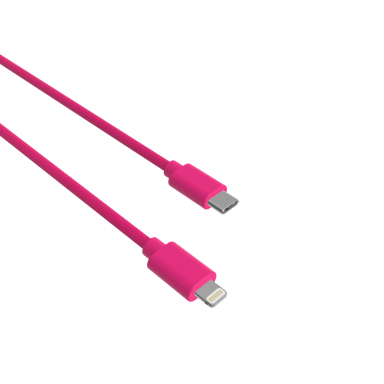 Câble USB-C vers Lightning 3A - 1,5 mètres - Collection POP - Rose
