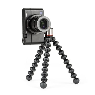 Joby GorillaPod 500: Treppiede per Fotocamere Digitali a 3 Zampe in Acciaio Inox (Nero/Grigio)
