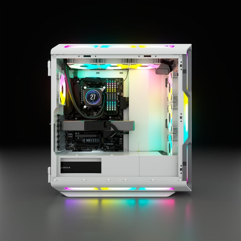 Corsair iCUE 5000T RGB Midi Tower Blanc - Neuf